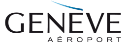Geneva Airport logo representing arrival point for limousine service in Switzerland